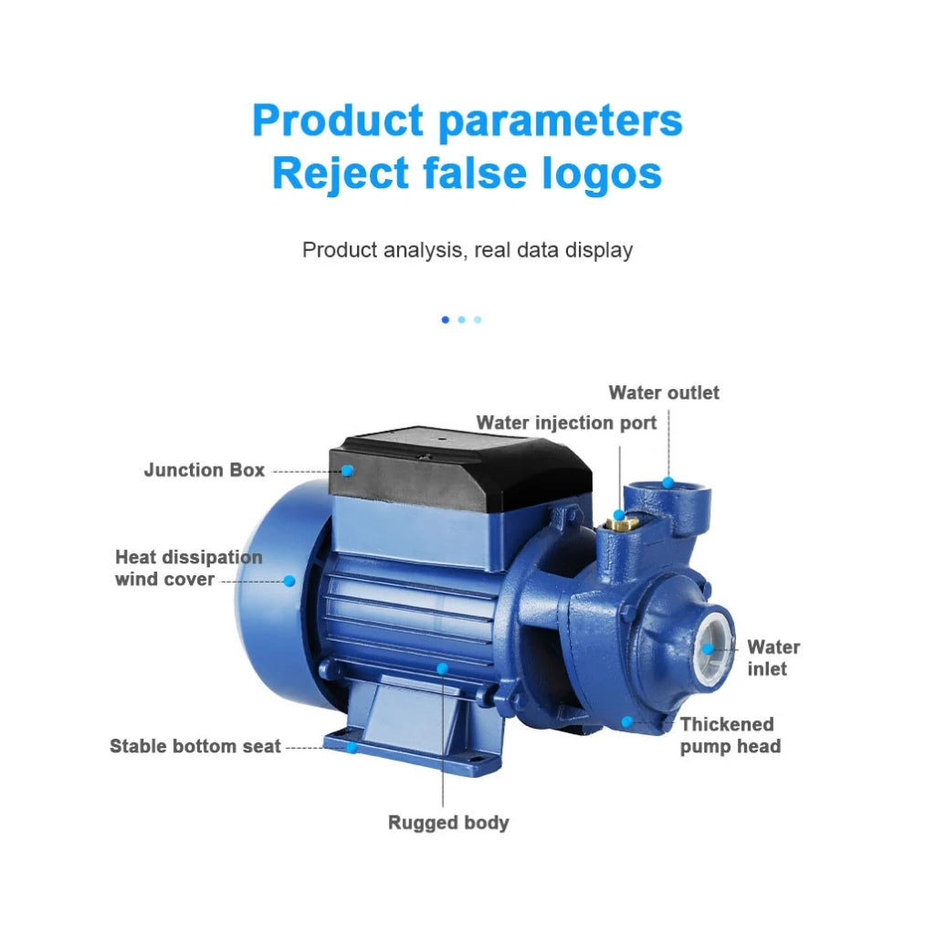 BQB60 AUTOMATIC SELF-PRIMING WATER PUMP 0.5HP 370W HOME WATER BOOSTER PUMP